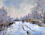 Claude-Oscar Monet - Snow Scene at Argenteuil